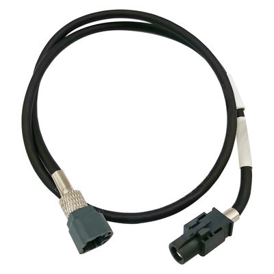 Car Grey HSD Cable Assembly 4 Pin LVDS High Speed Transmission G Code