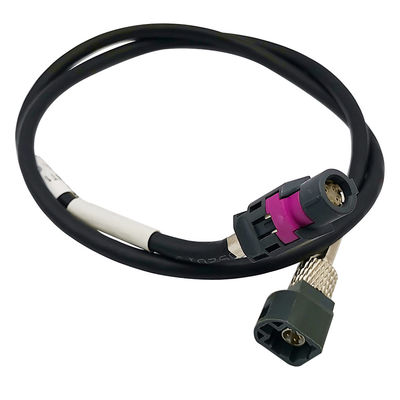 Car Grey HSD Cable Assembly 4 Pin LVDS High Speed Transmission G Code