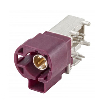 فاکرا کانکتور مرد با جوشاندن پین مرکزی و پیچیدن آستین مس؛ 99S20D-40MA5-BX پلگ زاویه راست (برای PCB) ؛ قرمز.