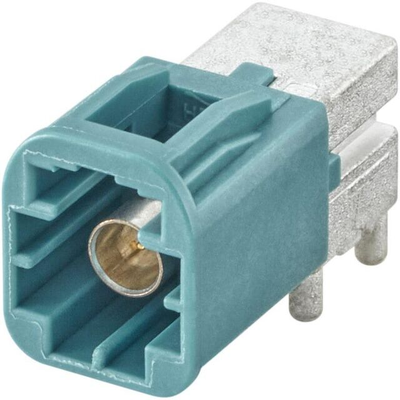 FAKRA کانکتور پلاگ R/A PCB زاویه راست لحیم AMS29A-40MZ5-Z آبی آب